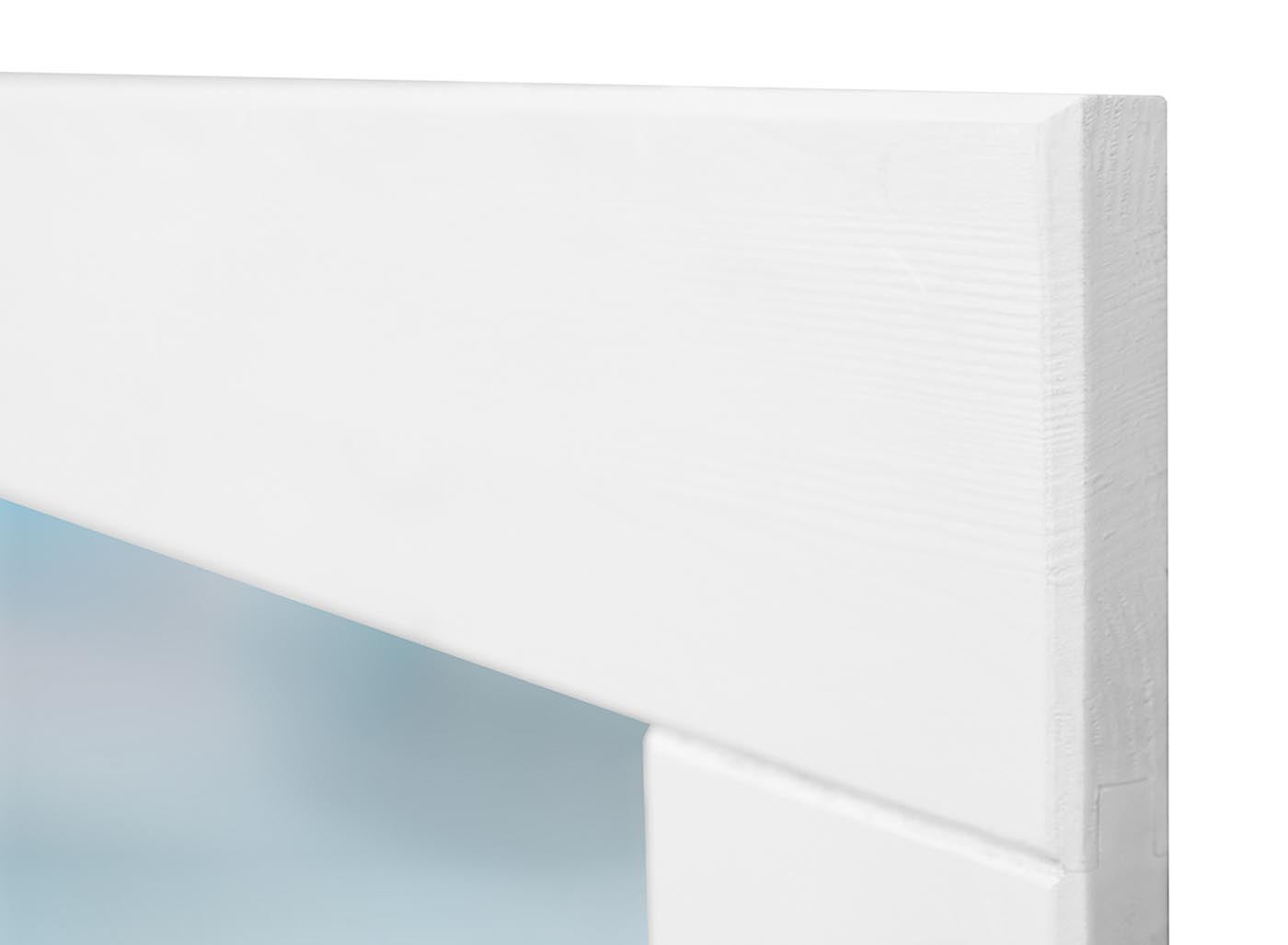 Belluno Elegante Massivholz Spiegel 60x75 cm Weiß