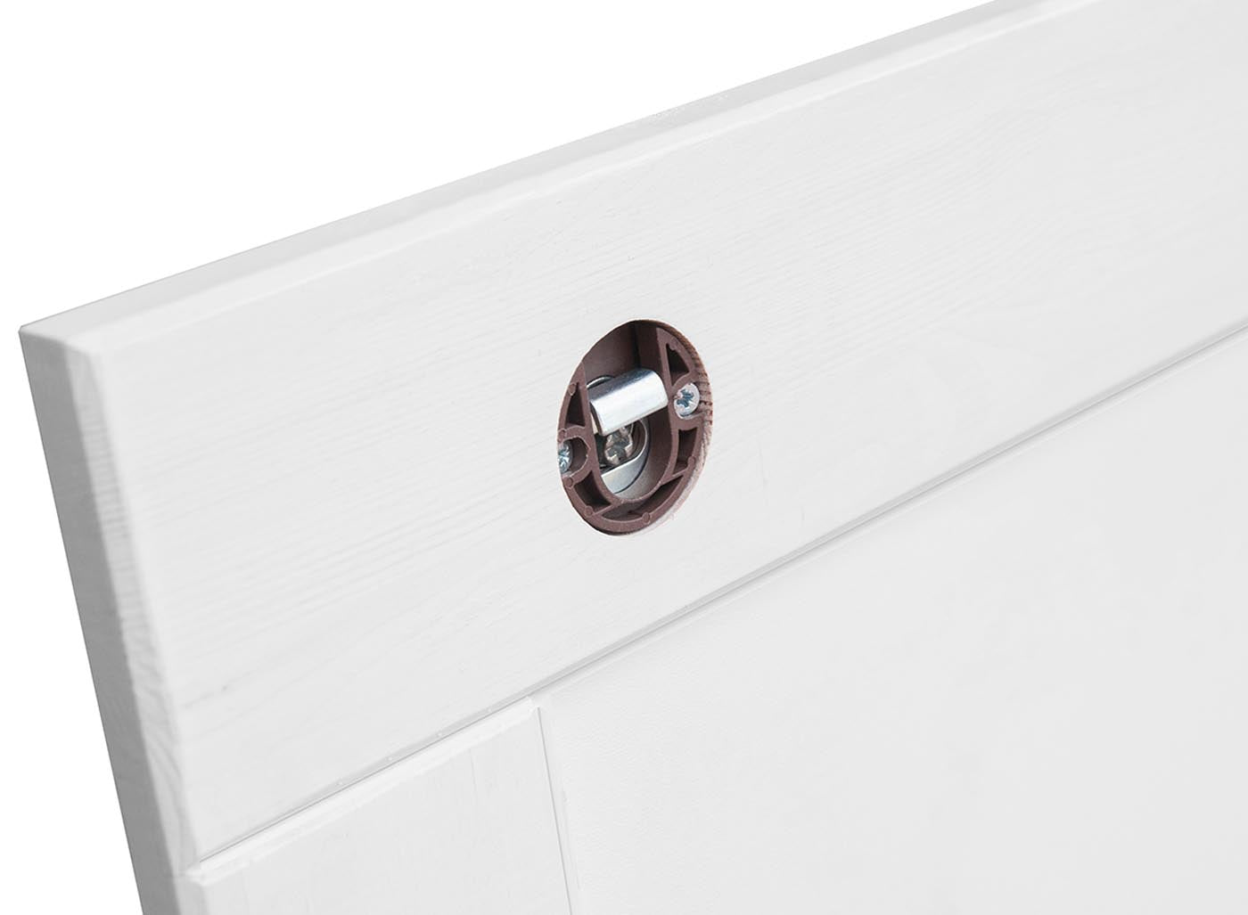 Belluno Elegante Massivholz Spiegel 60x75 cm Weiß