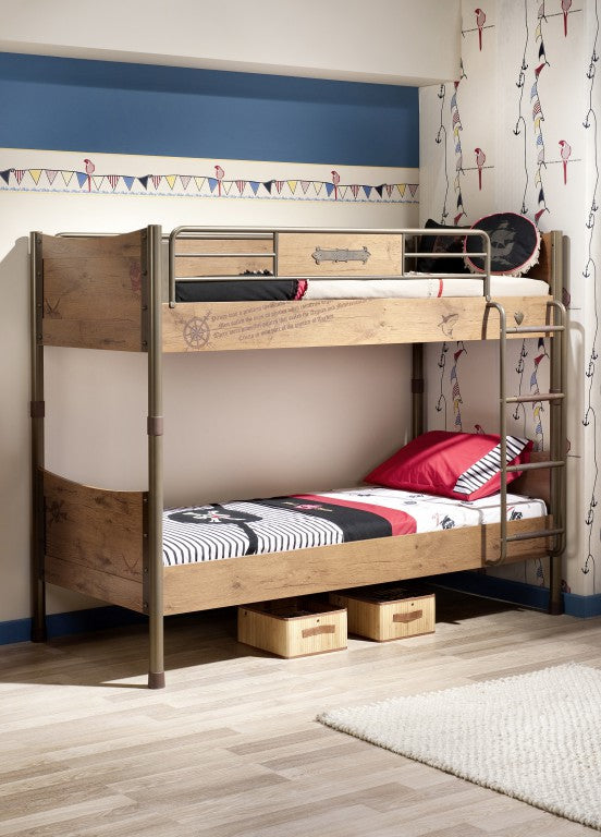 Cilek PIRATE Etagenbett Stockbett Hochbett Bett Kinderzimmer Braun