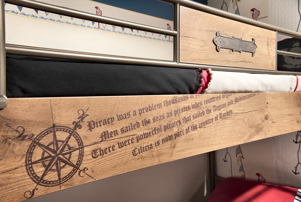 Cilek PIRATE Etagenbett Stockbett Hochbett Bett Kinderzimmer Braun