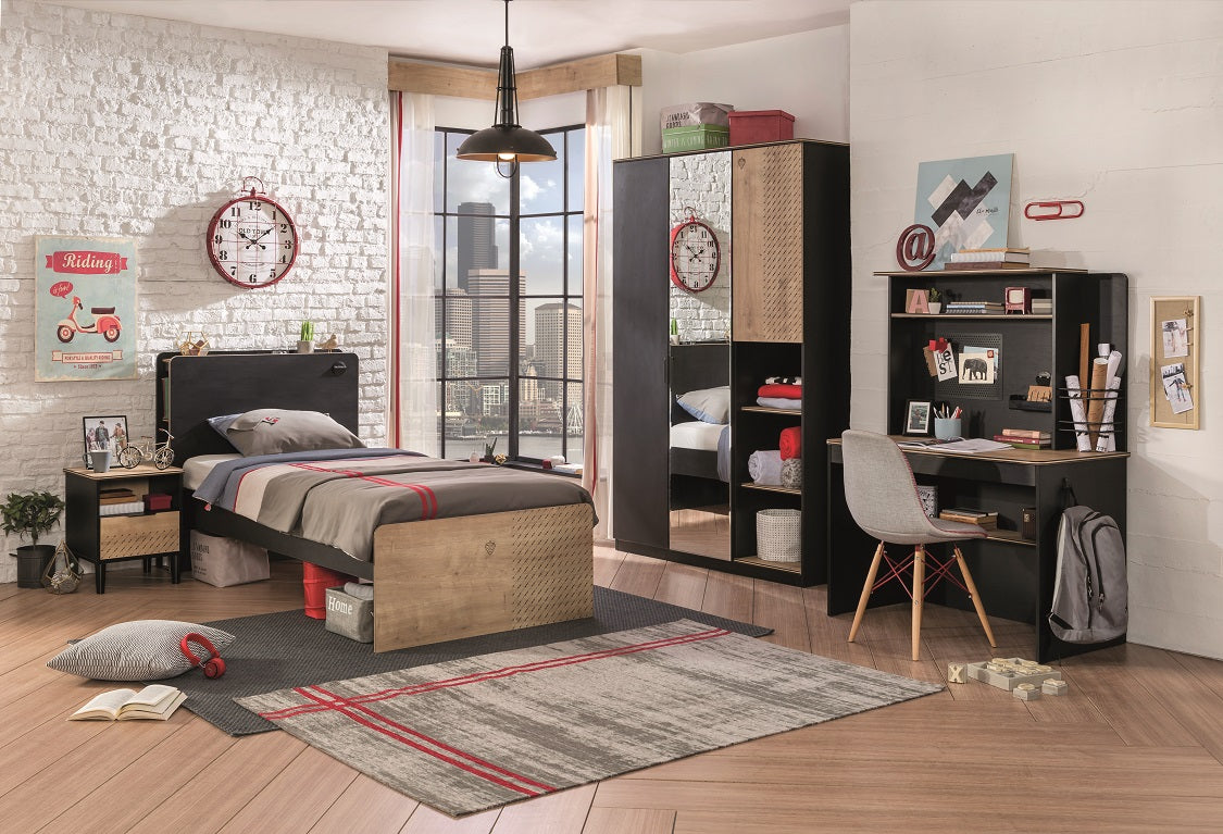 Cilek BLACK Kleiner Schreibtisch Schwarz / Beige