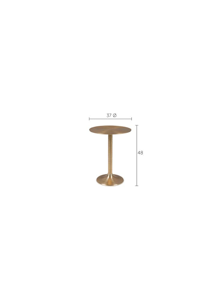 HYPNOTISING ROUND Beistelltisch Ø37 cm Gold