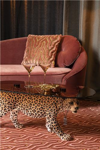 DOPE AS HELL Couchtisch Leoparden Muster