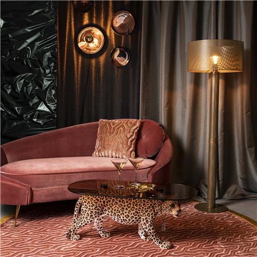 DOPE AS HELL Couchtisch Leoparden Muster