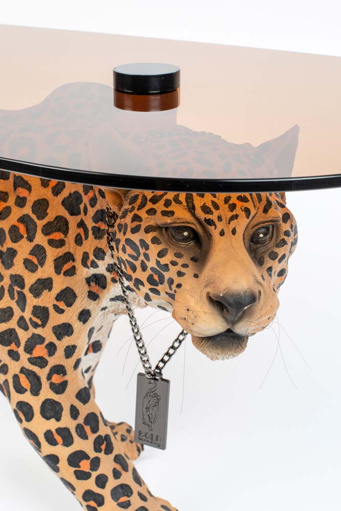 DOPE AS HELL Couchtisch Leoparden Muster