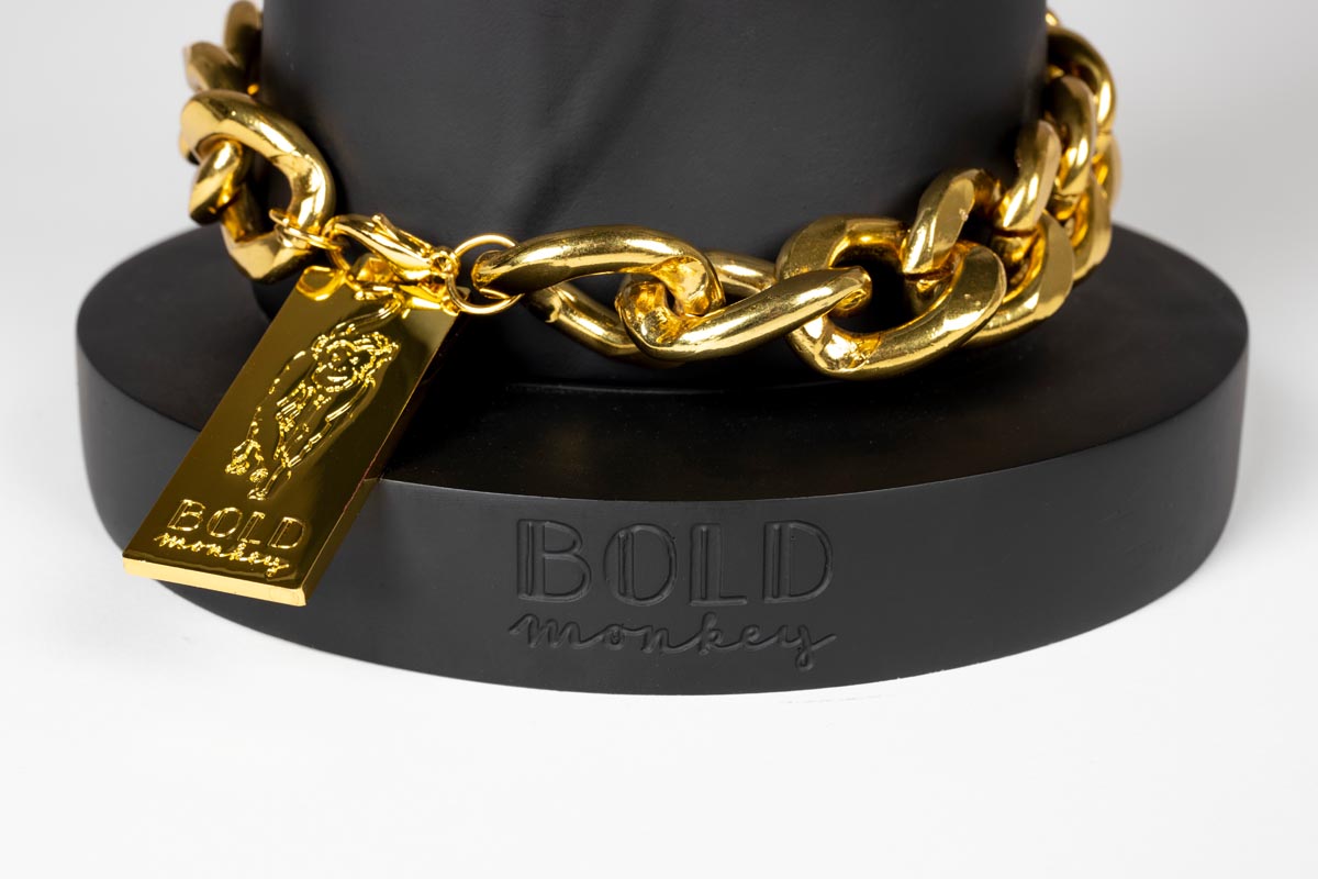 FOTHER MUCKER Beistelltisch Ø40cm Schwarz / Gold