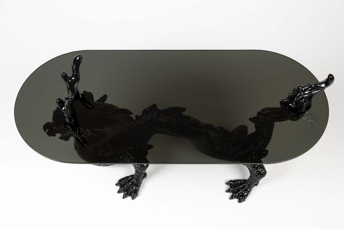 DRAGONIZED BASTARD Beistelltisch Schwarz