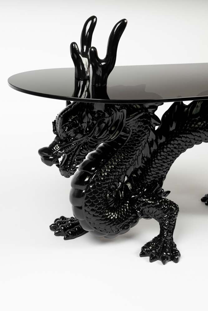 DRAGONIZED BASTARD Beistelltisch Schwarz