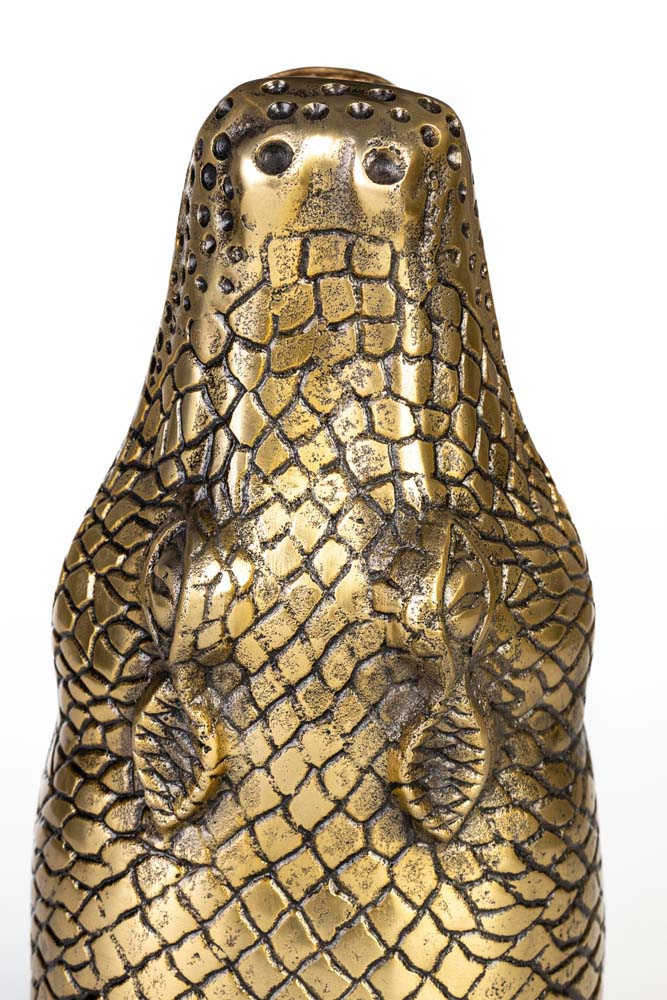 2x SEE YOU LATER ALLIGATOR Vase Gold