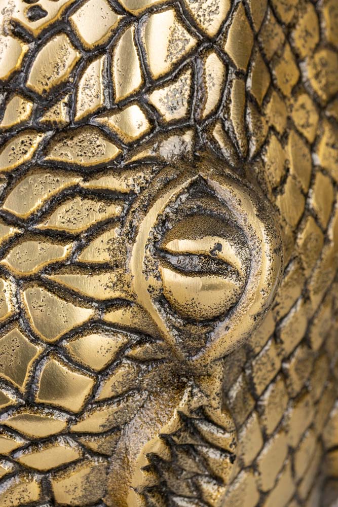 2x SEE YOU LATER ALLIGATOR Vase Gold