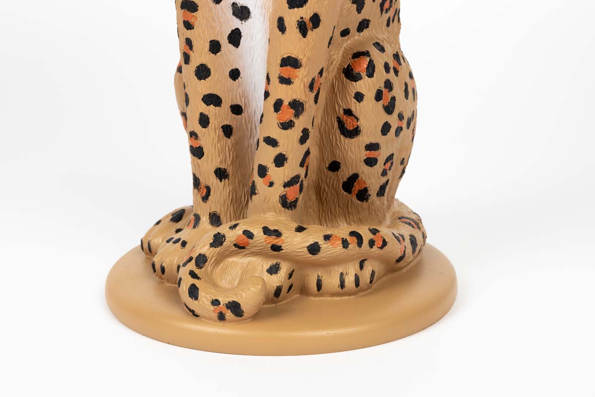 PROUDLY CROWNED PANTHER Kerzenhalter Beige