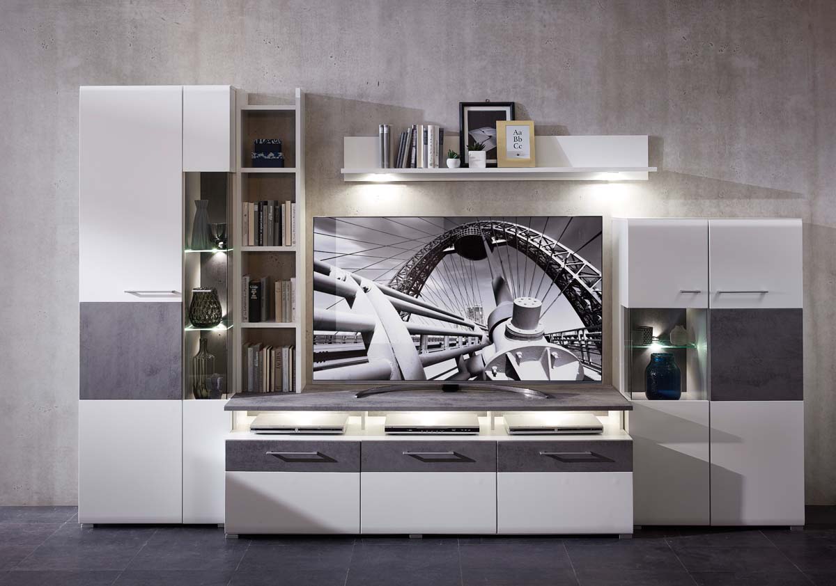 Bajazzo One Sideboard, fertig montiert, Mattweiß