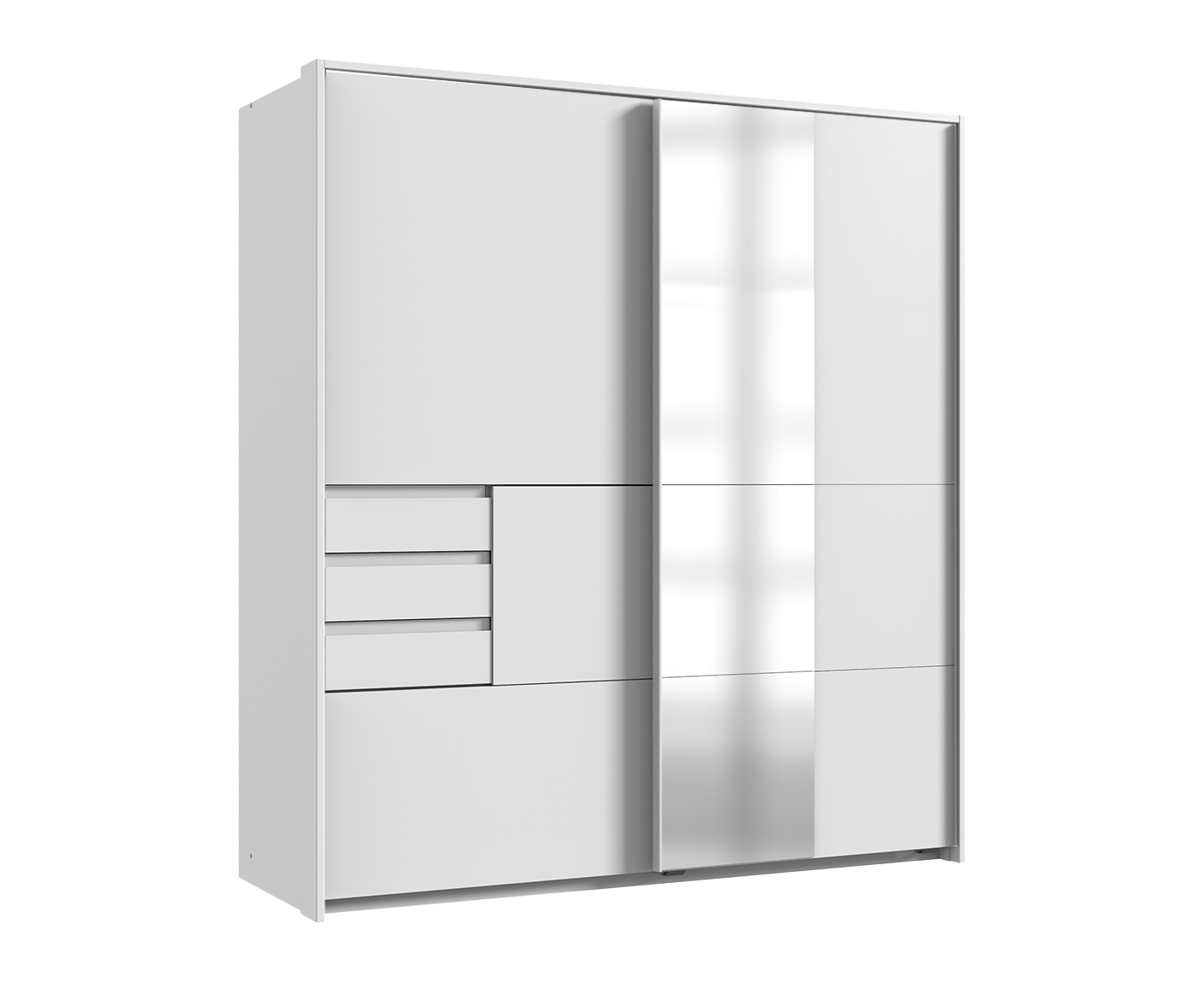 Bamberg Kleiderschrank Schwebetürenschrank mit Spiegel 2-türig 180 cm