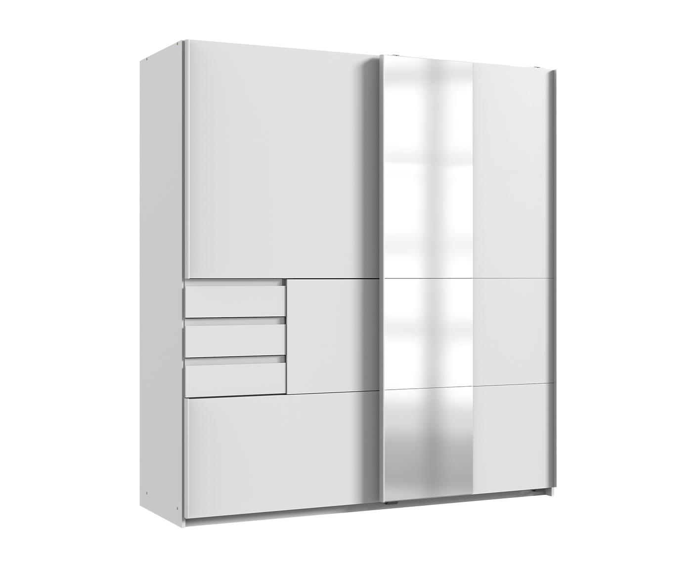 Bamberg Kleiderschrank Schwebetürenschrank mit Spiegel 2-türig 180 cm