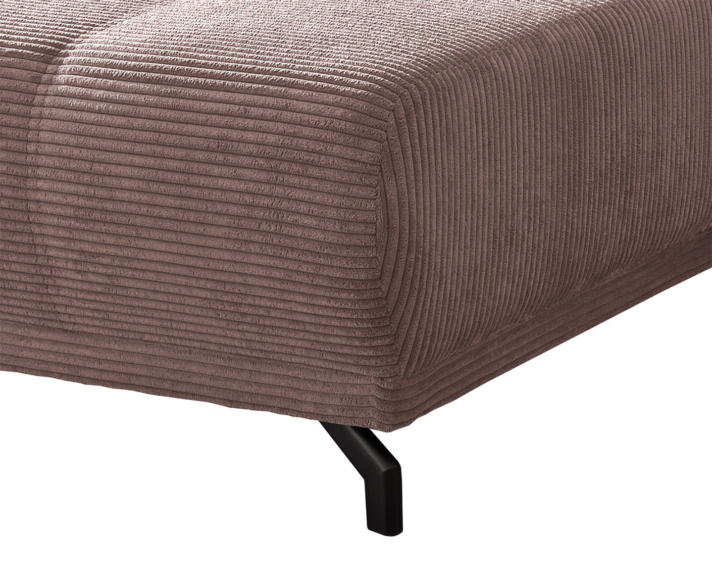 Rho Ecksofa 246 x 177 cm, mit elektrischer Sitztiefenverstellung (Cord)
