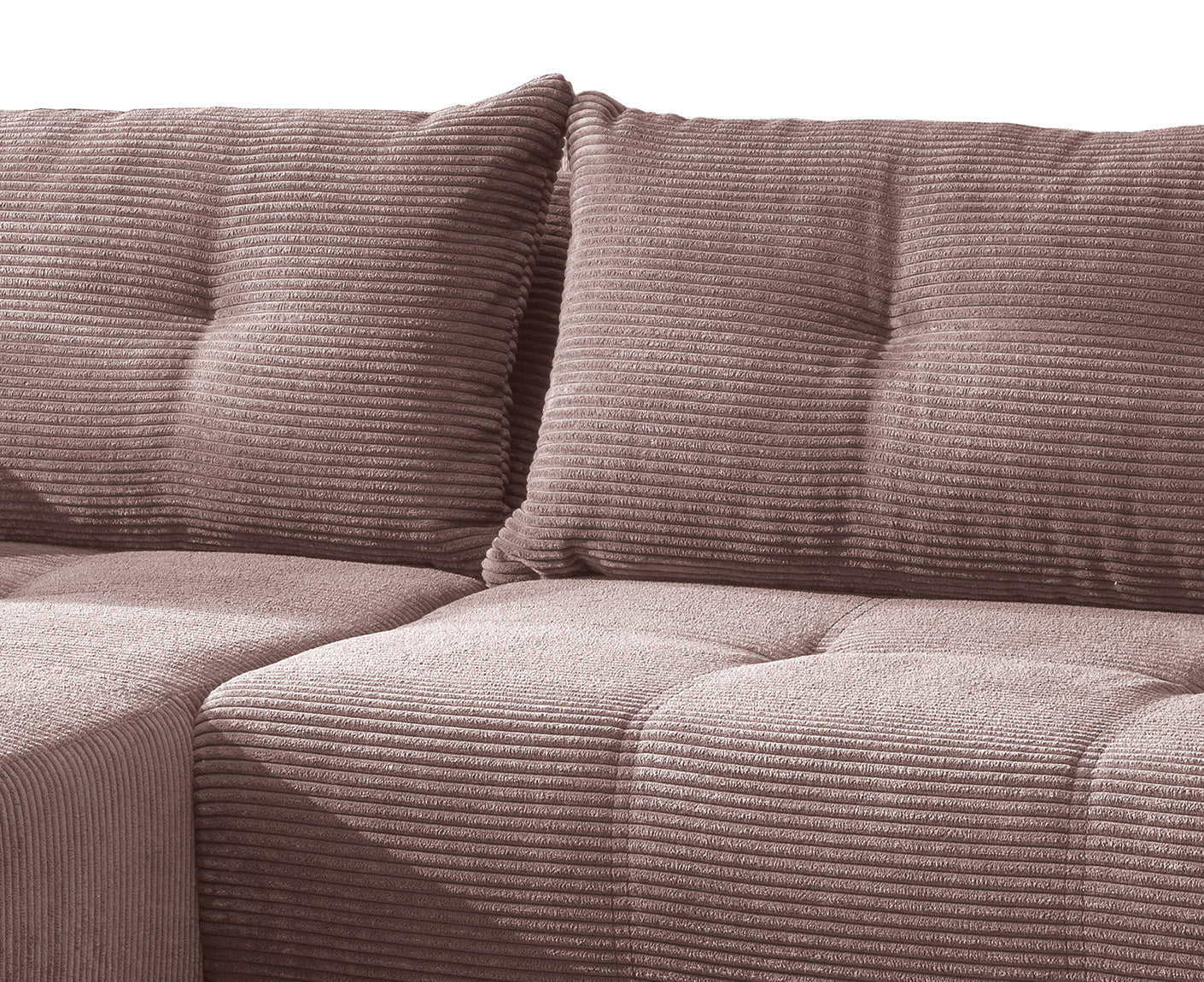Rho Ecksofa 246 x 177 cm, mit elektrischer Sitztiefenverstellung (Cord)