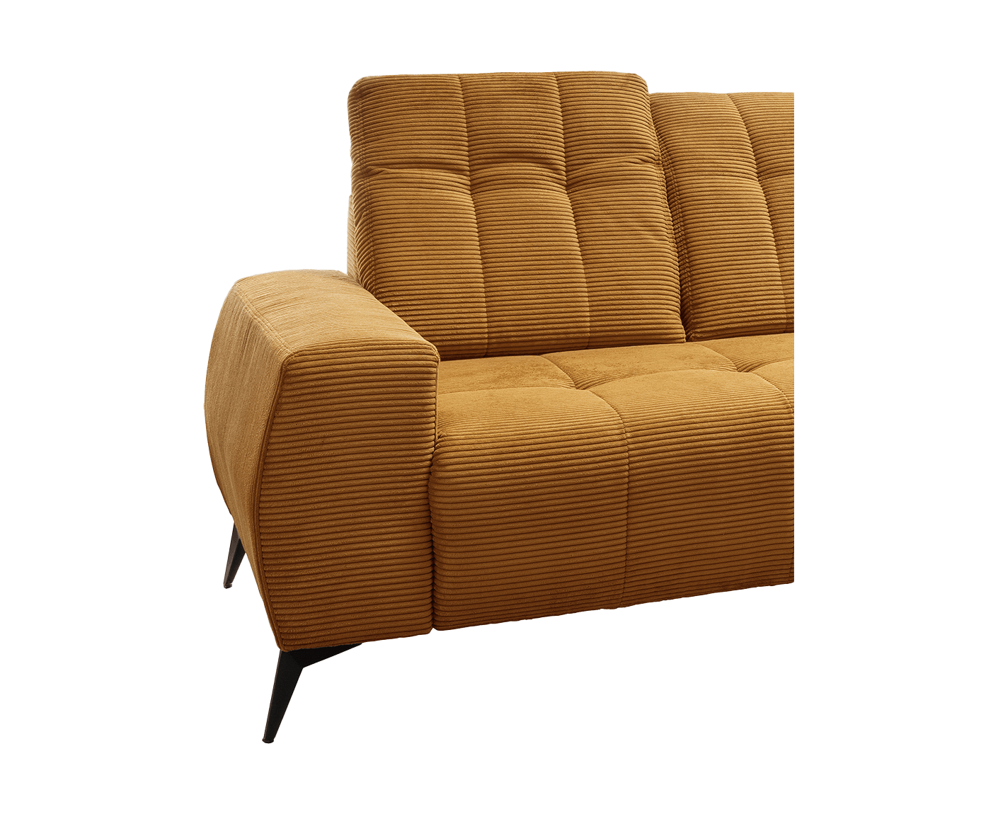 Sassari Ecksofa 258 x 180 cm, mit elektrischem Sitzvorschub, Cord