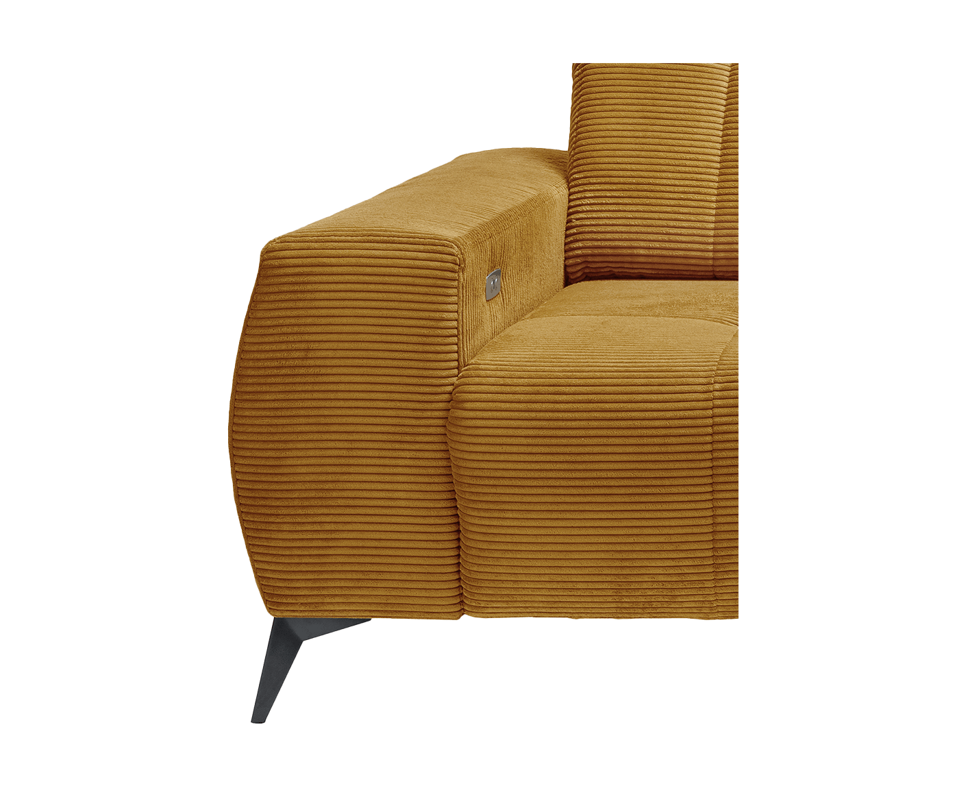 Sassari Ecksofa 258 x 180 cm, mit elektrischem Sitzvorschub, Cord