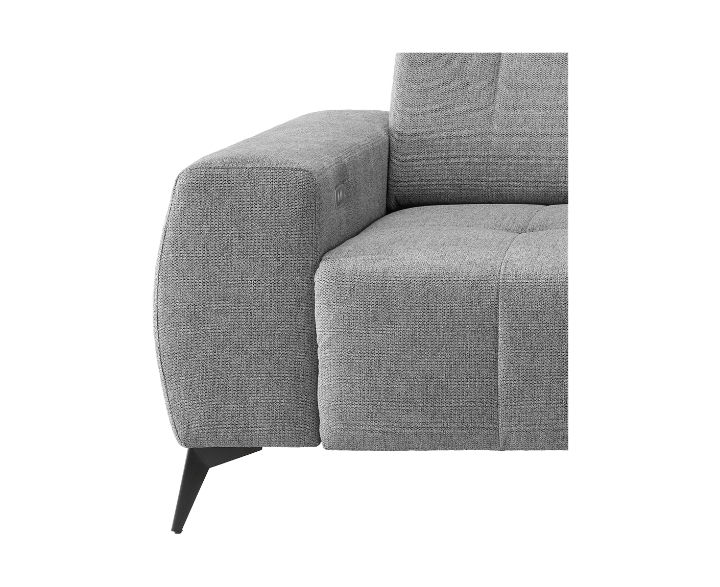 Sassari Ecksofa 258 x 180 cm, mit elektrischem Sitzvorschub, Corto