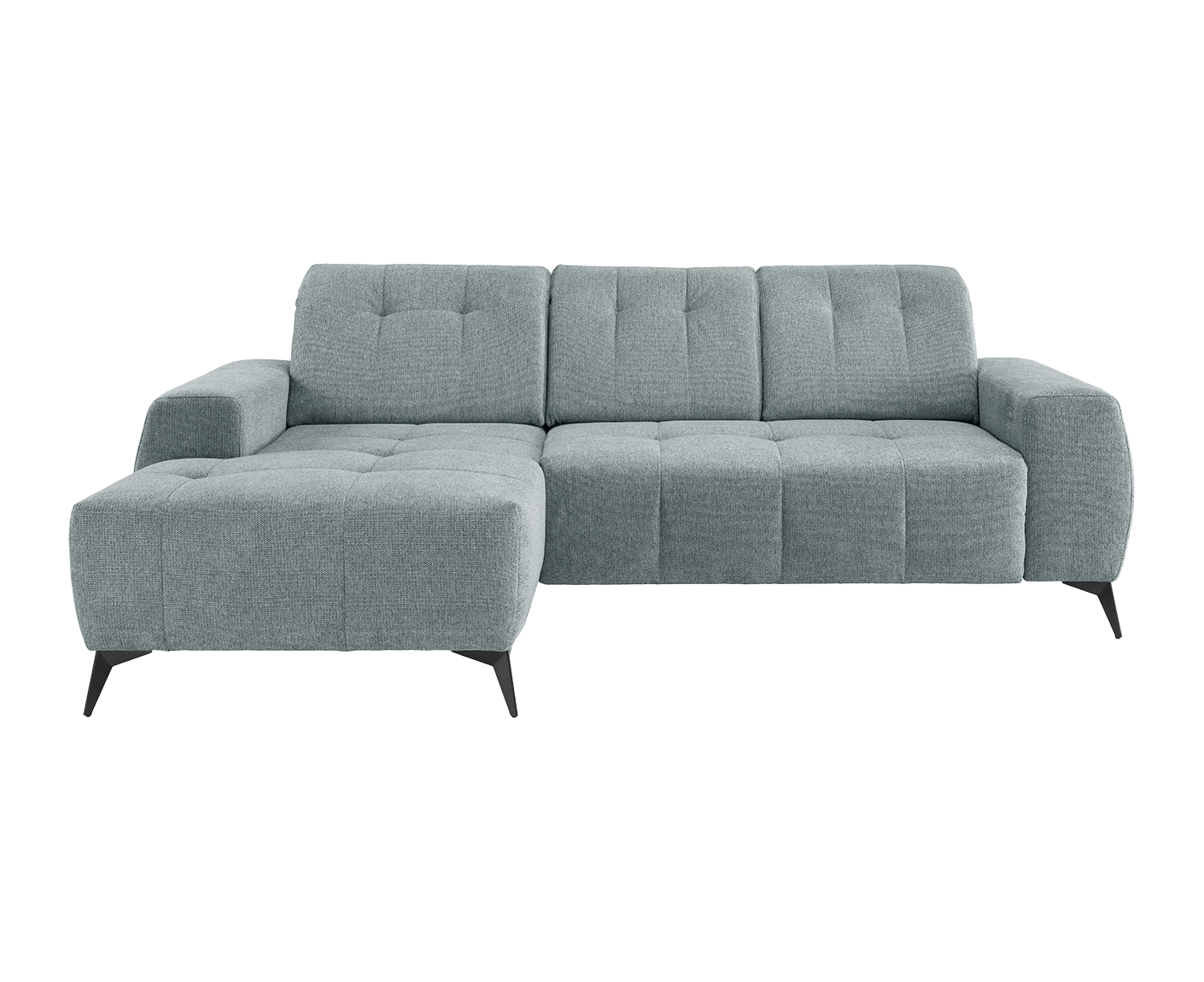 Sassari Ecksofa 258 x 180 cm, mit elektrischem Sitzvorschub, Corto