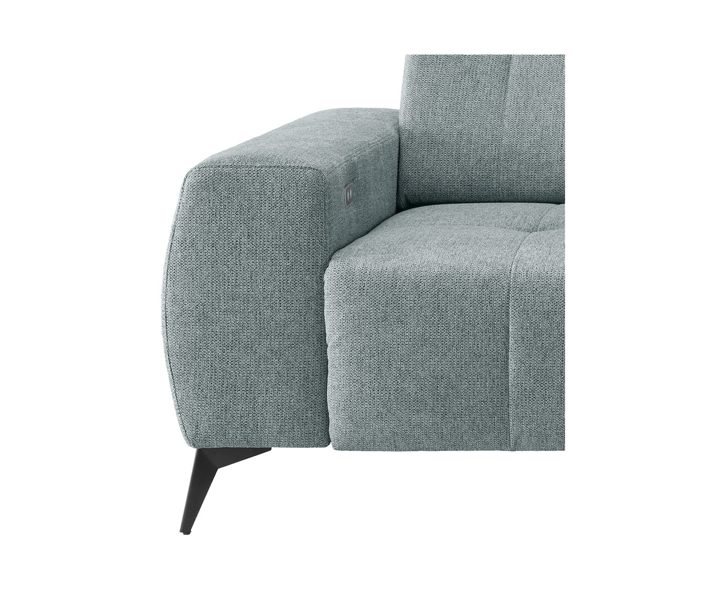 Sassari Ecksofa 258 x 180 cm, mit elektrischem Sitzvorschub, Corto