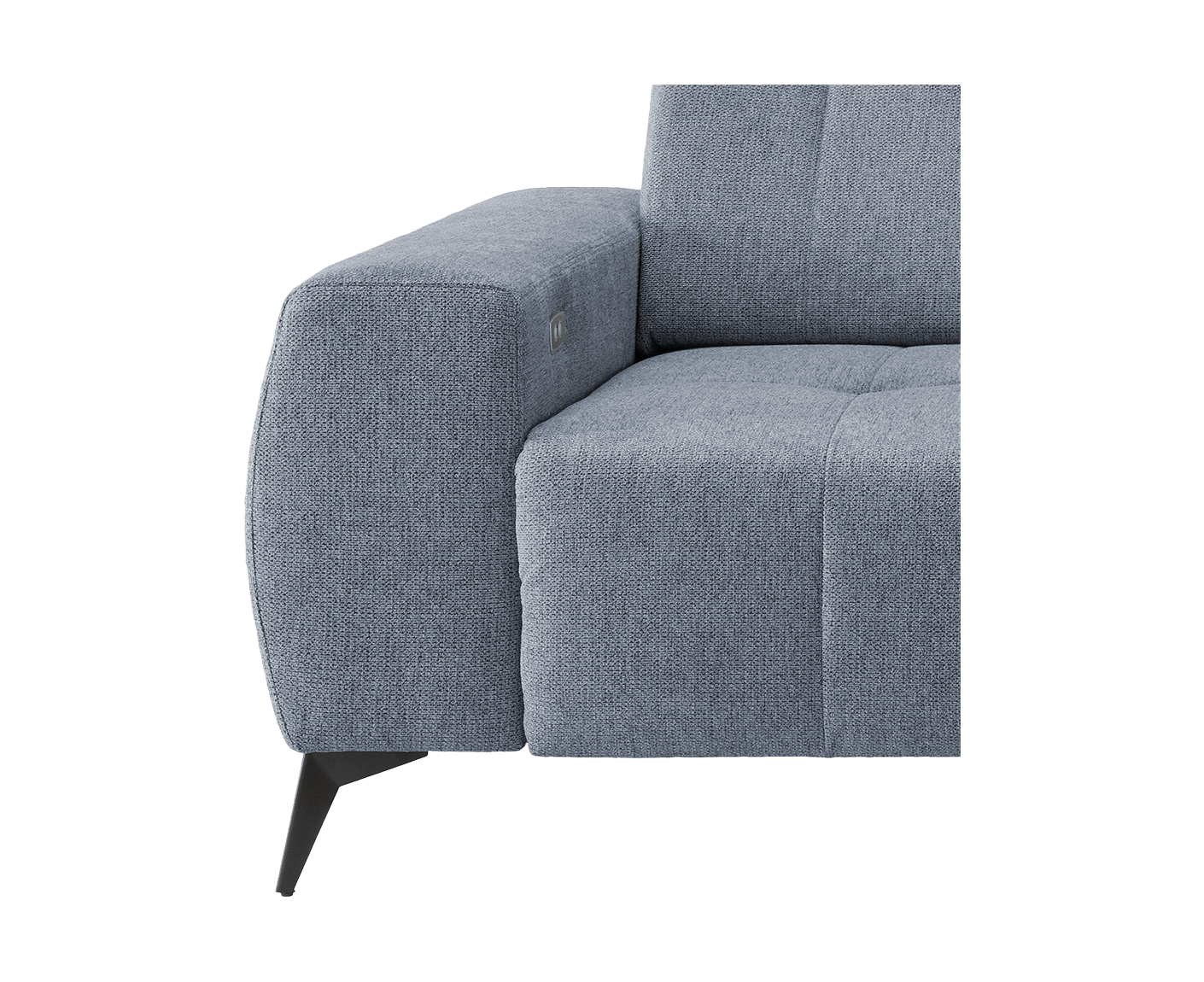 Sassari Ecksofa 258 x 180 cm, mit elektrischem Sitzvorschub, Corto