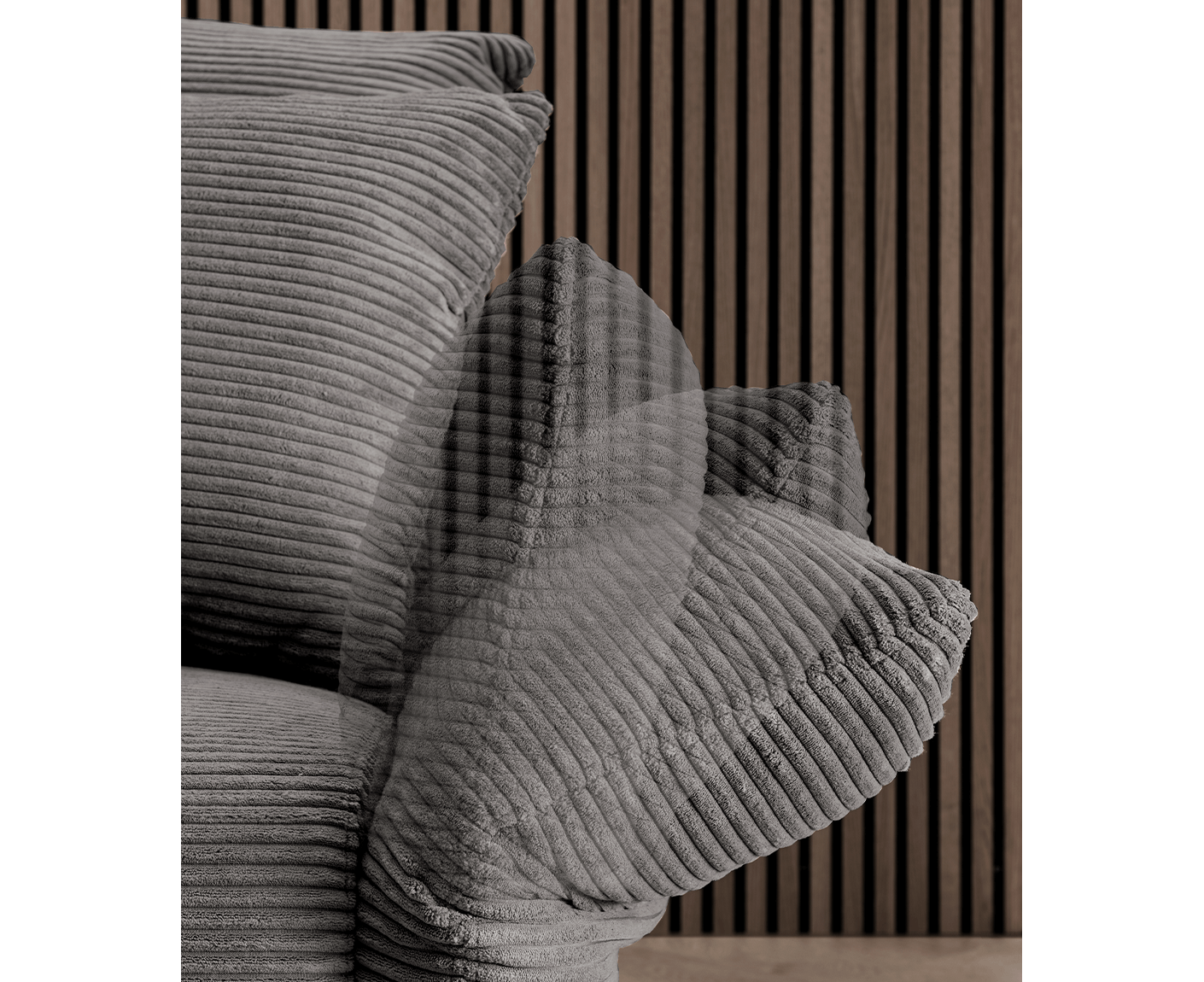 Viterbo Ecksofa 256-269 x 256-269 cm, mit Trapezecke, Cord