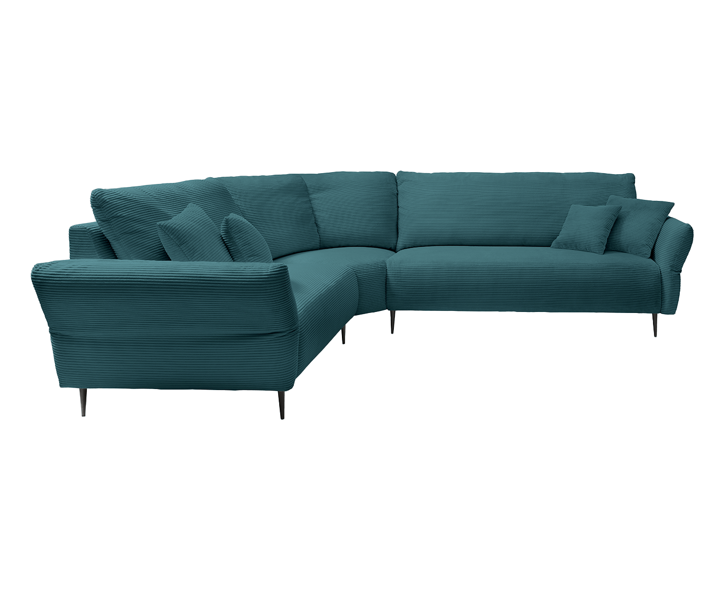 Viterbo Ecksofa 256-269 x 294-307 cm, mit Trapezecke, Cord