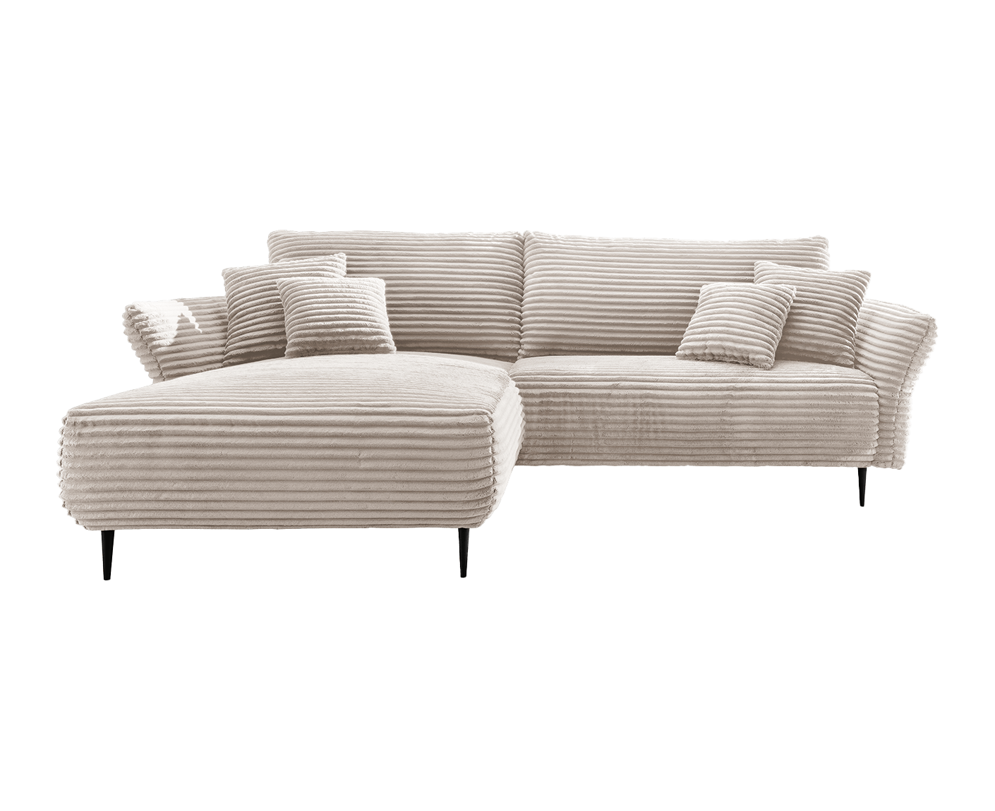 Viterbo Ecksofa 260 - 302 x 178 cm, beidseitig montierbar, Aversa