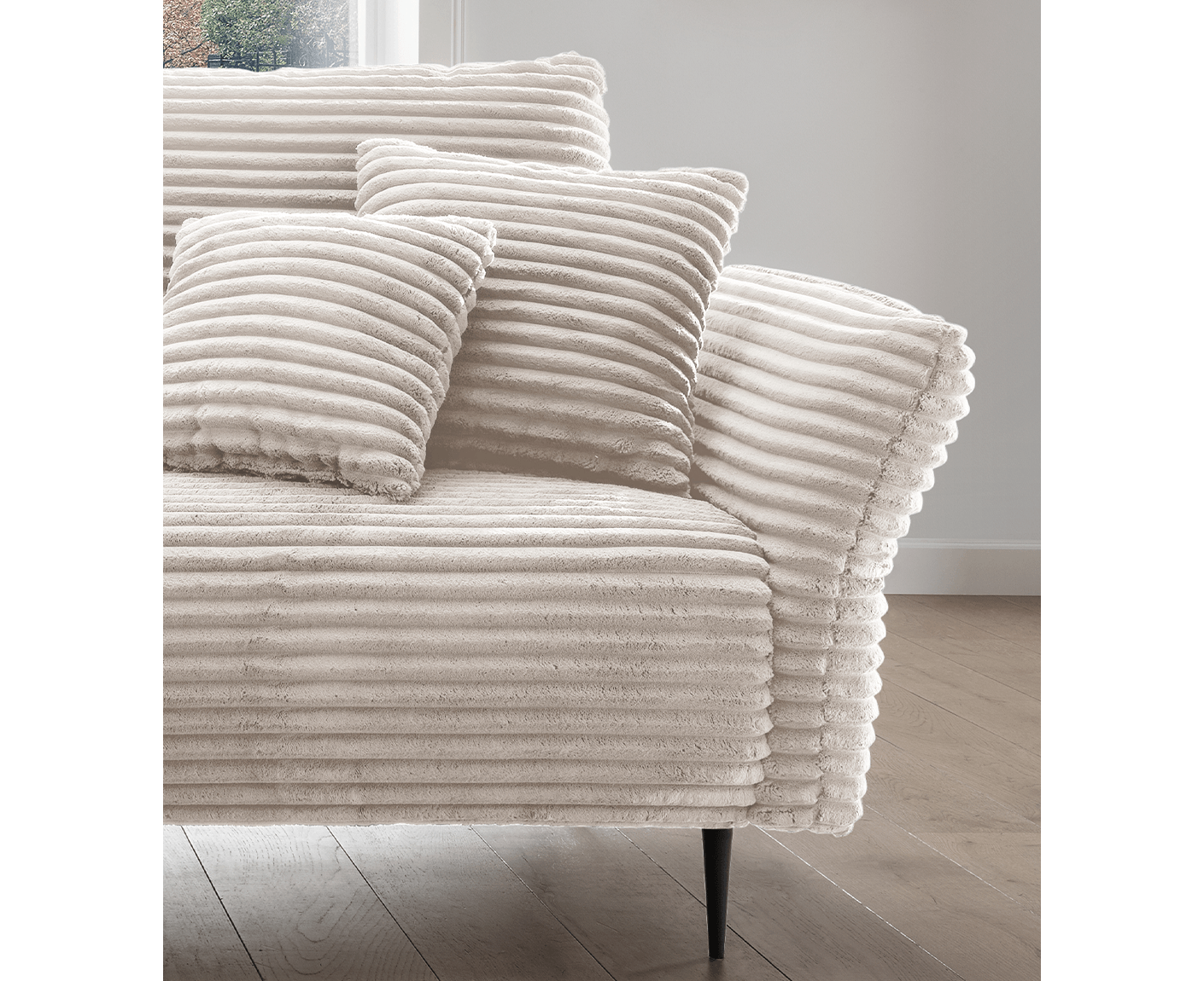 Viterbo Ecksofa 260 - 302 x 178 cm, beidseitig montierbar, Aversa