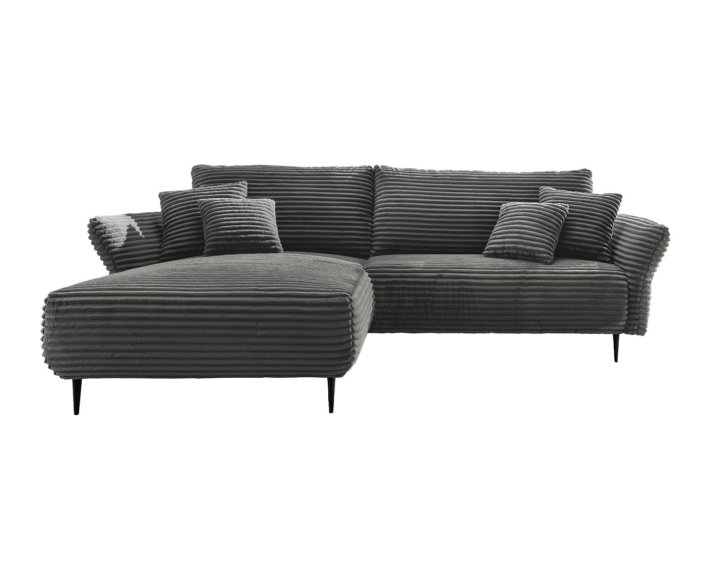 Viterbo Ecksofa 260 - 302 x 178 cm, beidseitig montierbar, Aversa