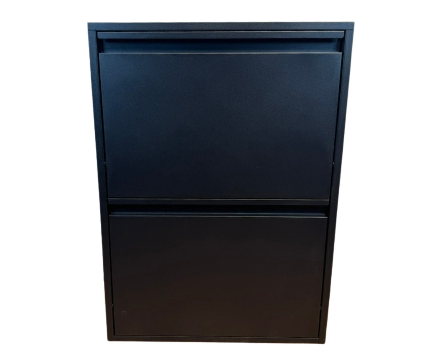 B&W Schuhschrank / Schuhkipper 2 Klappen Metall montiert
