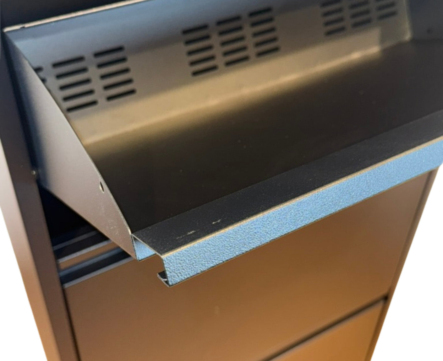 B&W Schuhschrank / Schuhkipper 3 Klappen Metall montiert
