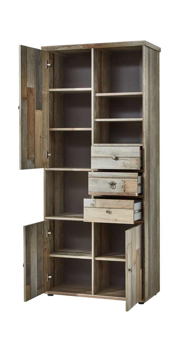 Wohnwand BONANZA Driftwood Nachbildung