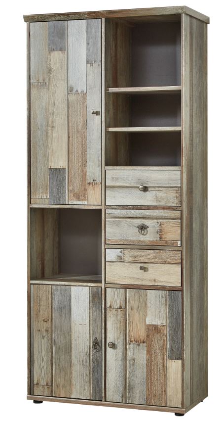 Wohnwand BONANZA Driftwood Nachbildung