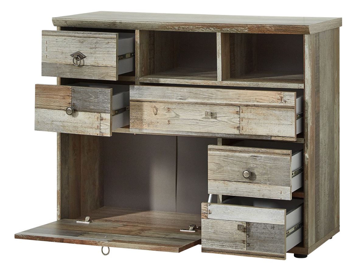Wohnwand BONANZA Driftwood Nachbildung