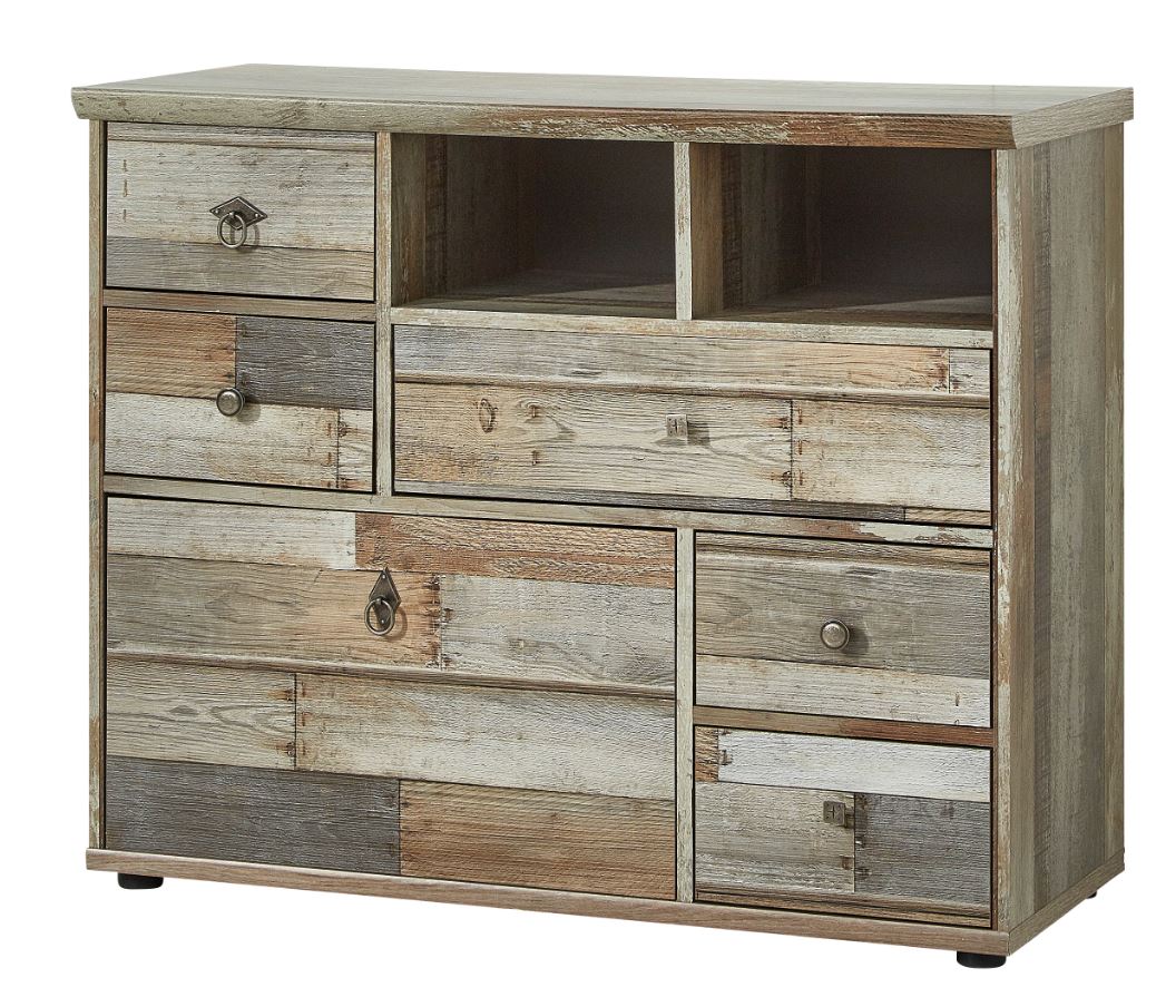 Wohnwand BONANZA Driftwood Nachbildung