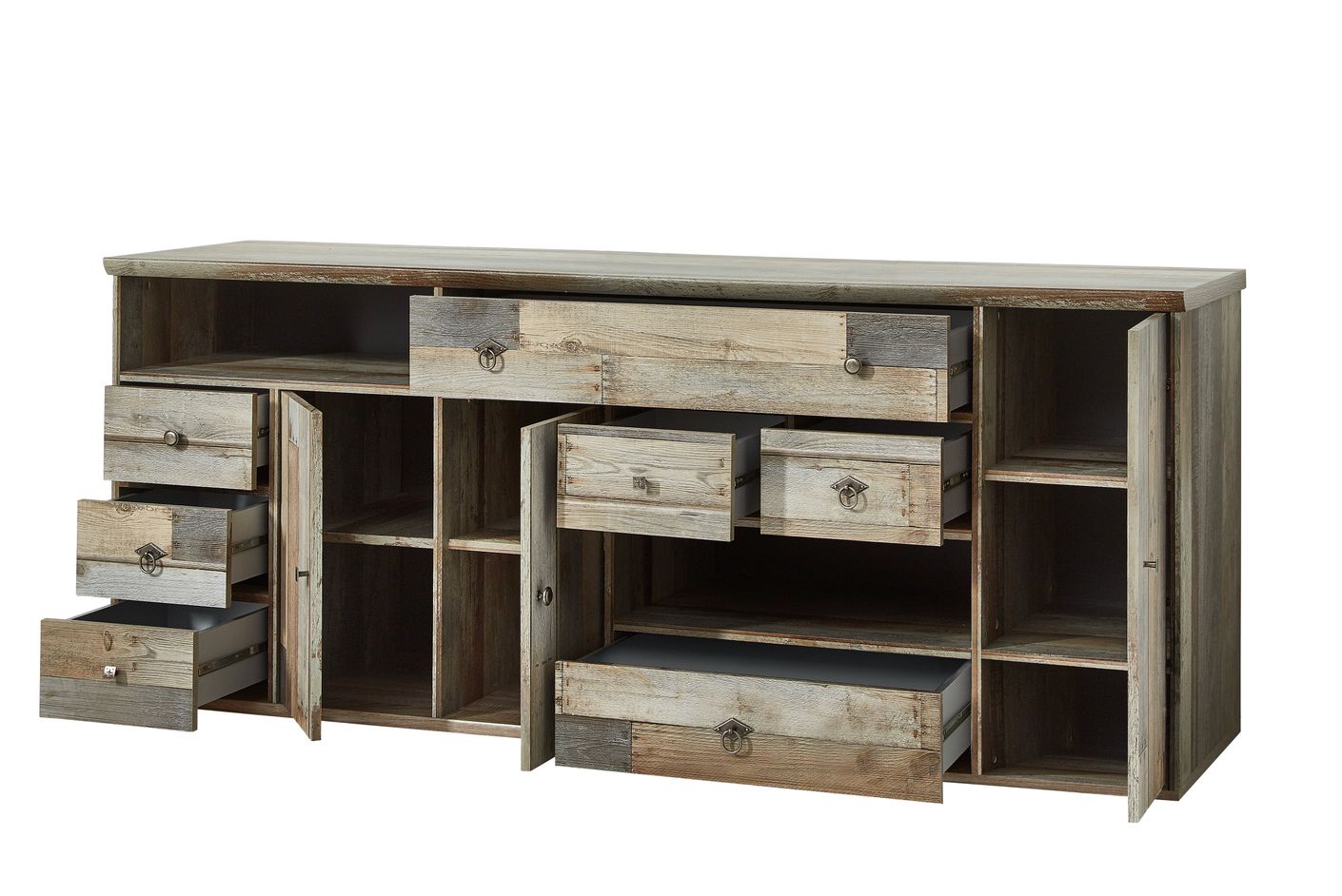 Wohnzimmer Komplettset BONANZA 4 Driftwood Nachbildung