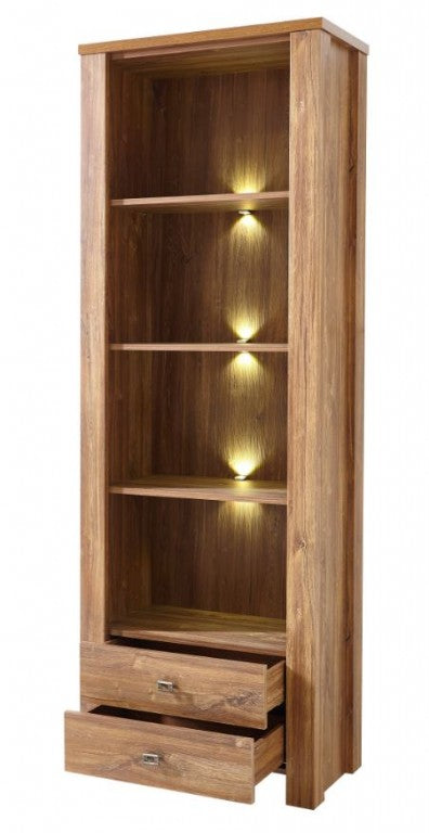 BRÜSSEL Regal Standregal Wohnregal Schrank Akazie dunkel