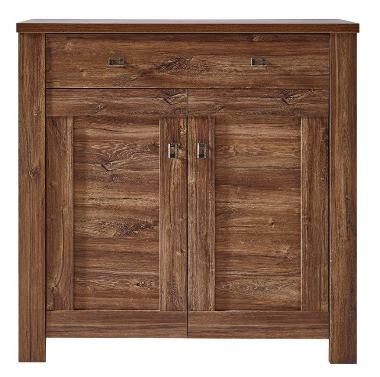 BRÜSSEL Schuhschrank Garderobenschrank Schuhregal Garderobe Akazie dunkel