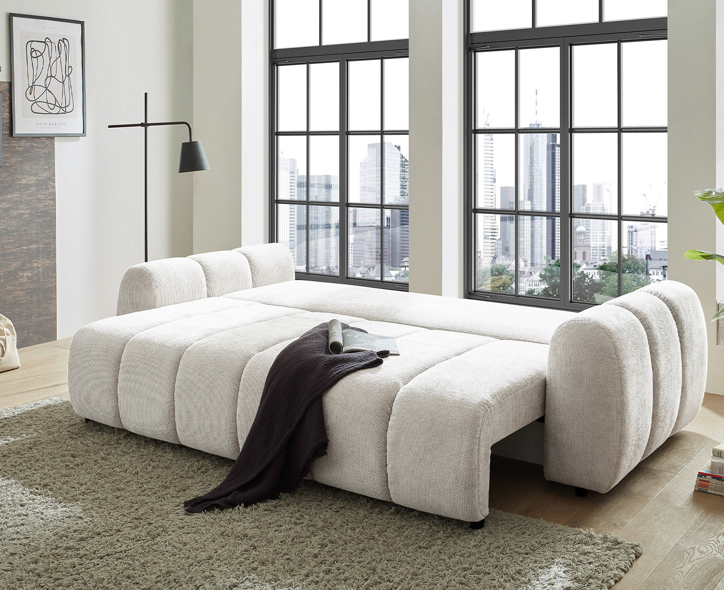 Bubble Schlafsofa 256 x 112 cm, mit Bettkasten