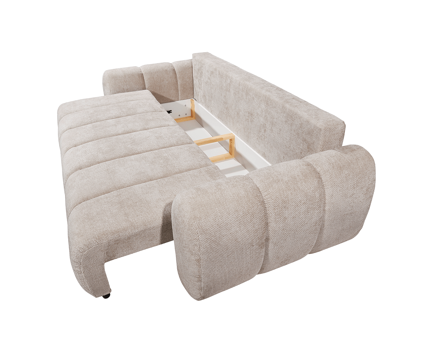 Bubble Schlafsofa 256 x 112 cm, mit Bettkasten