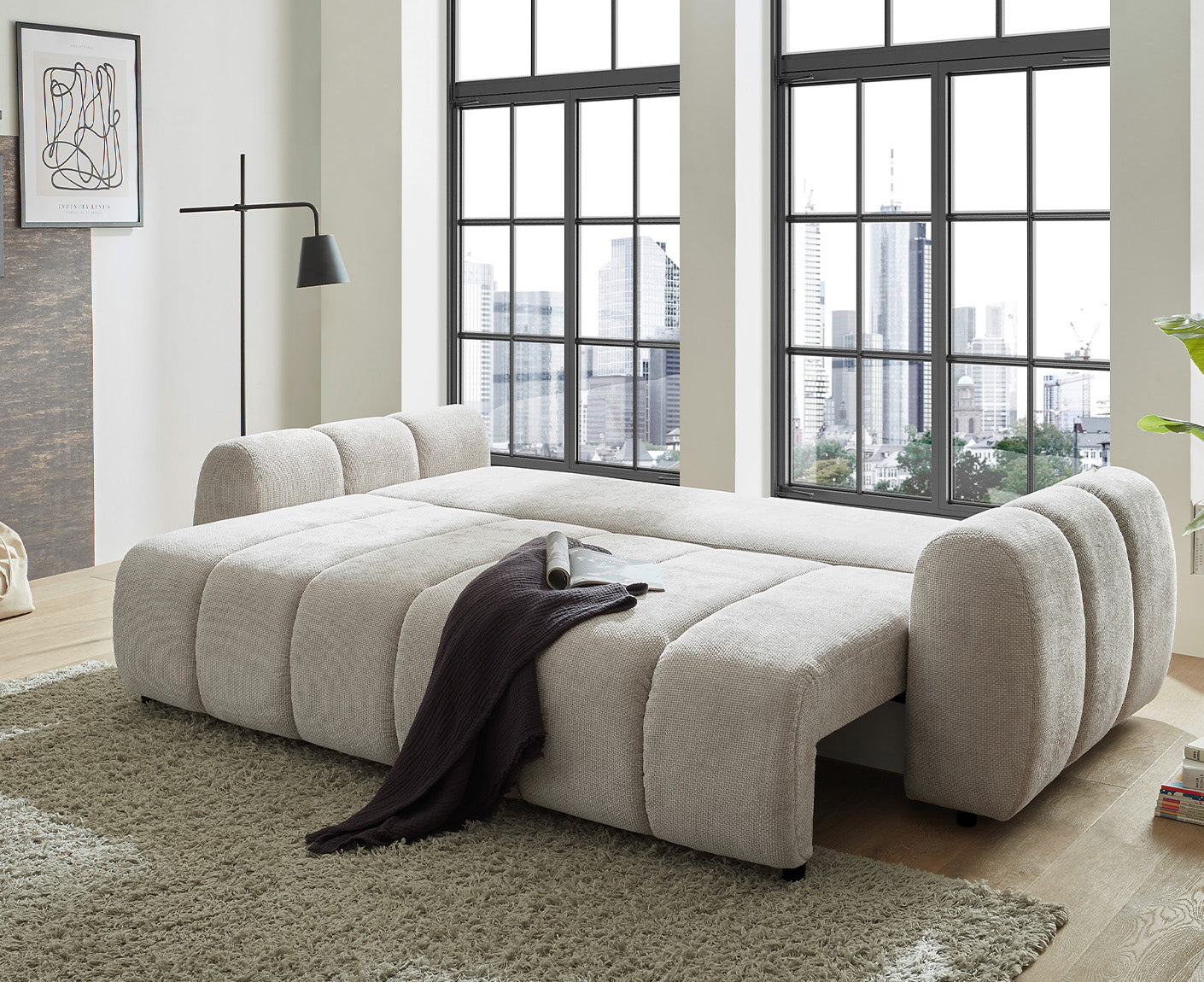 Bubble Schlafsofa 256 x 112 cm, mit Bettkasten