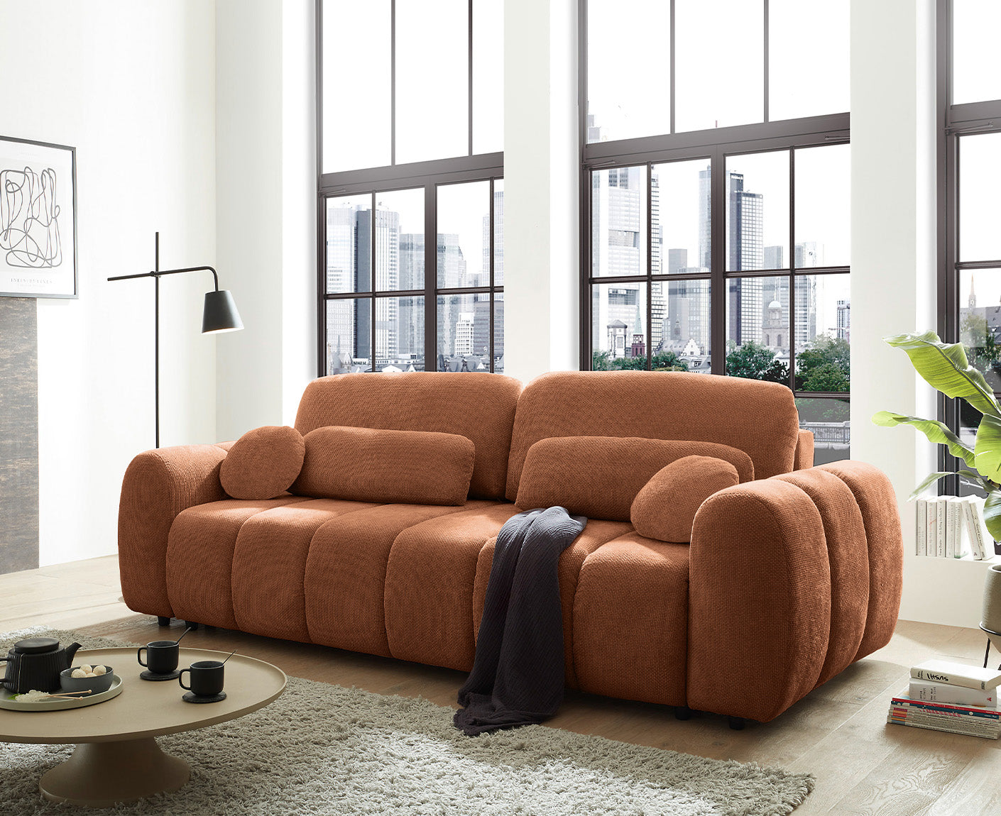 Bubble Schlafsofa 256 x 112 cm, mit Bettkasten