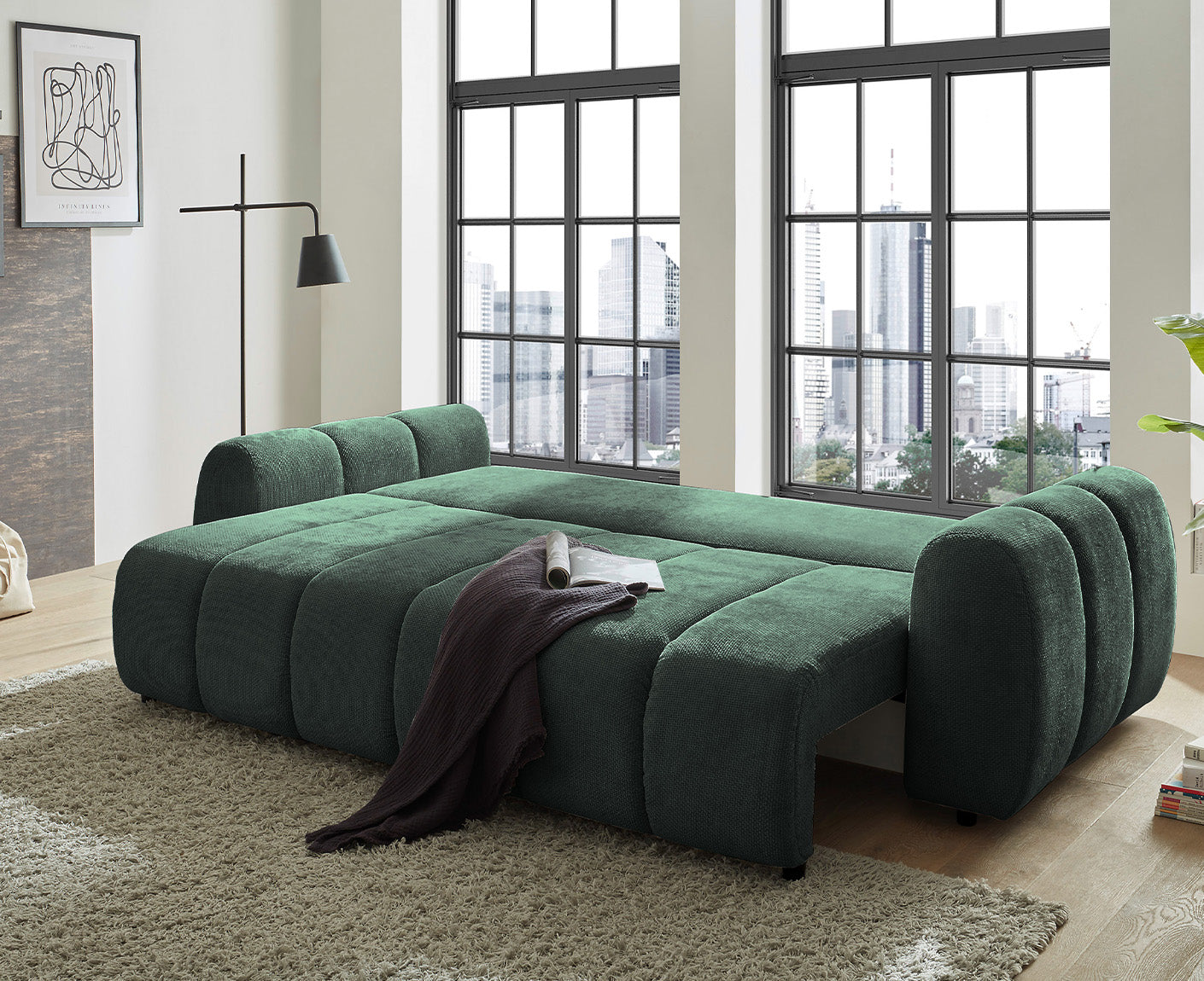 Bubble Schlafsofa 256 x 112 cm, mit Bettkasten
