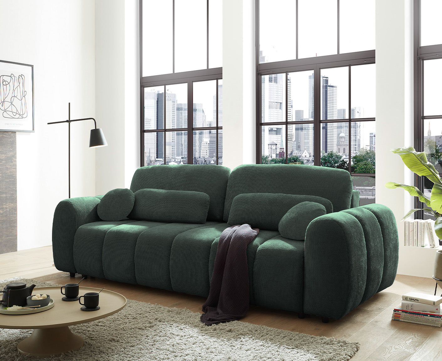 Bubble Schlafsofa 256 x 112 cm, mit Bettkasten