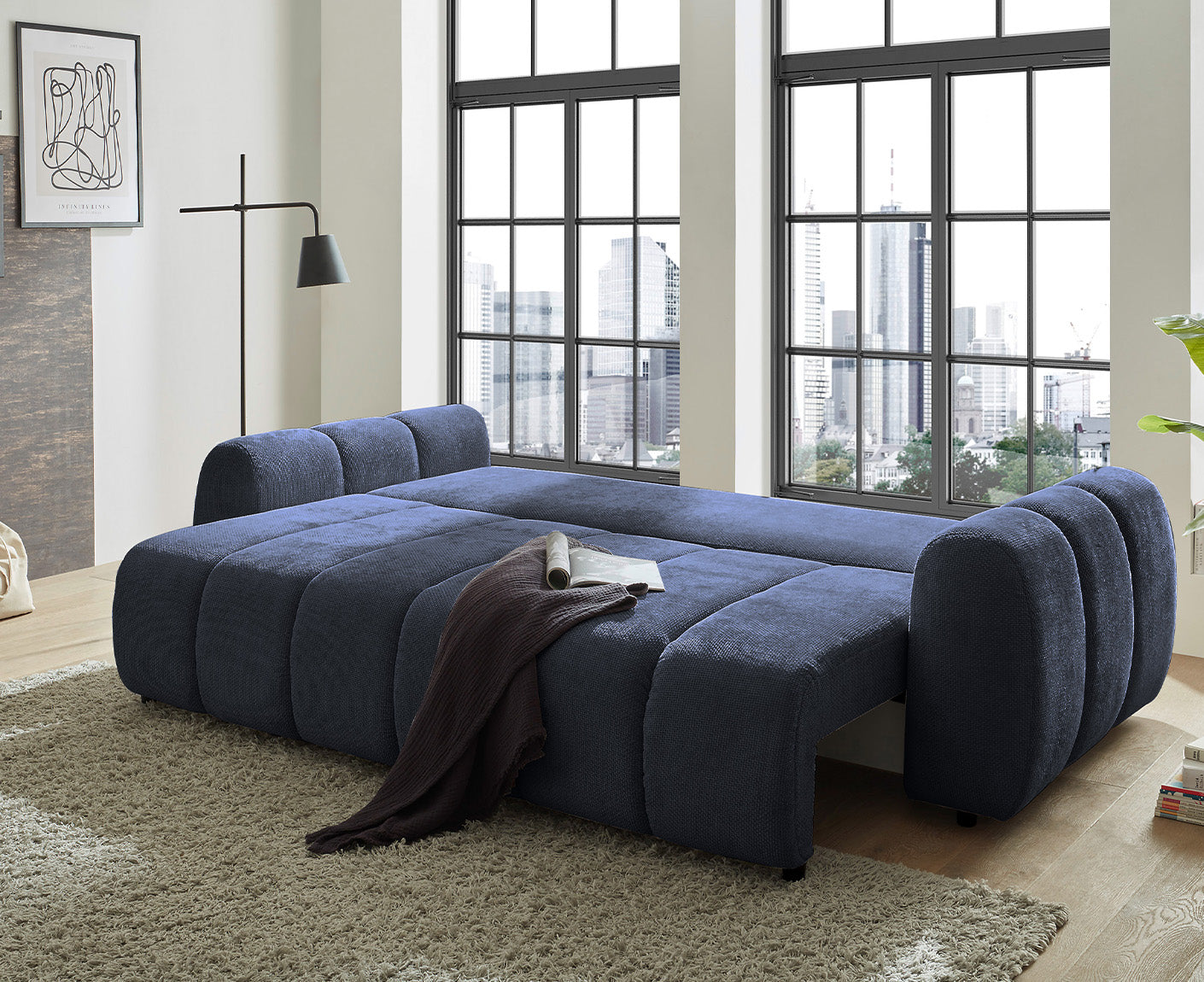 Bubble Schlafsofa 256 x 112 cm, mit Bettkasten