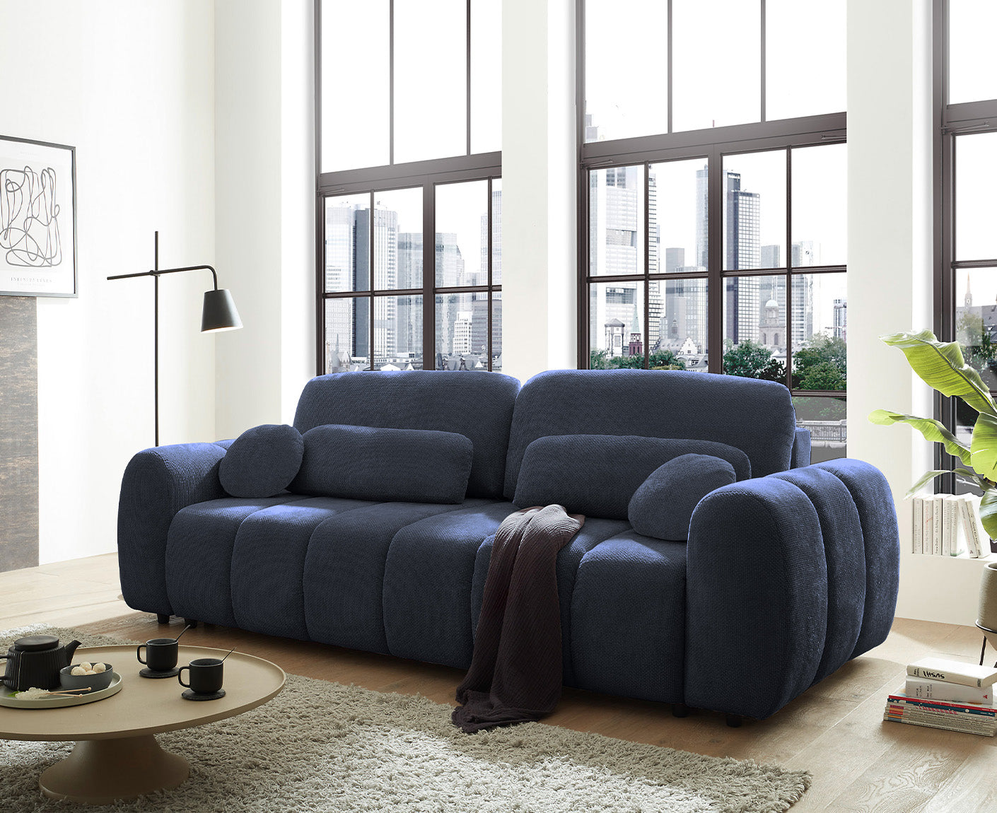 Bubble Schlafsofa 256 x 112 cm, mit Bettkasten