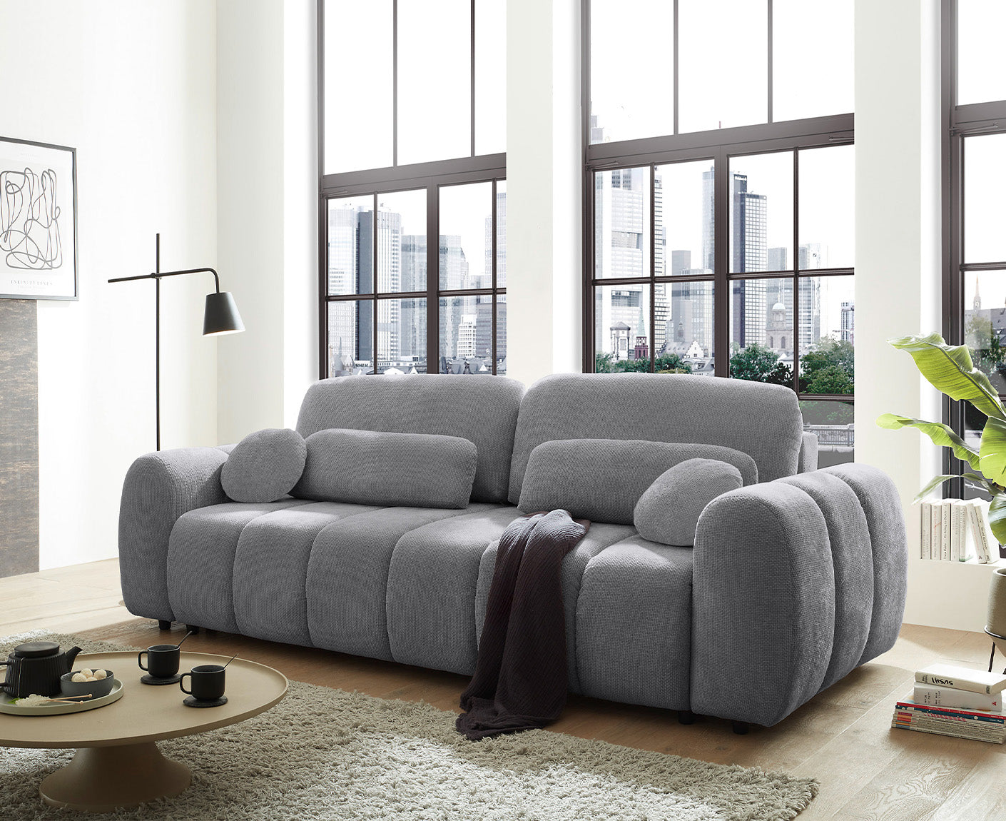 Bubble Schlafsofa 256 x 112 cm, mit Bettkasten