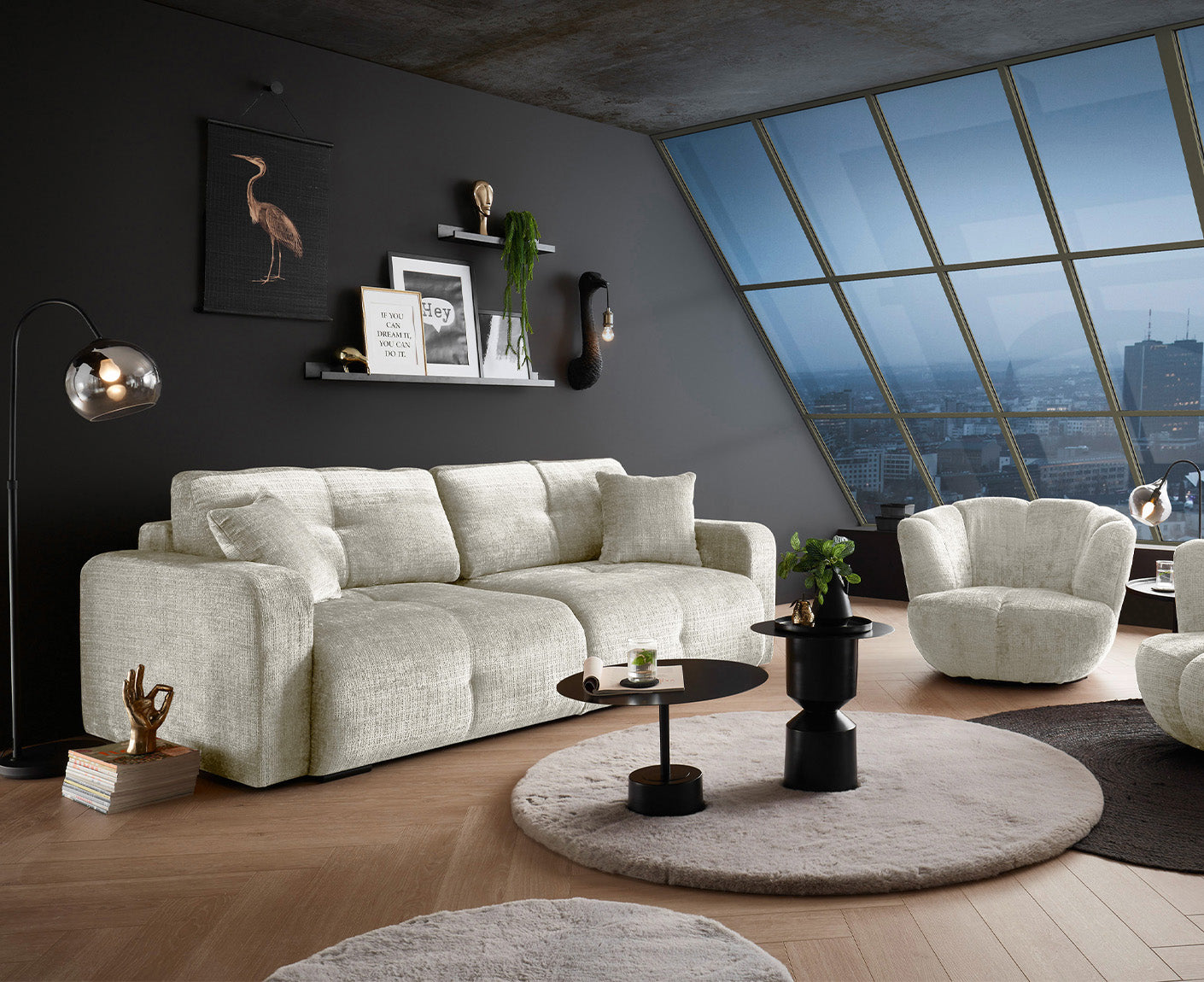 Bullet Schlafsofa 235 x 120 cm, mit Bettkasten